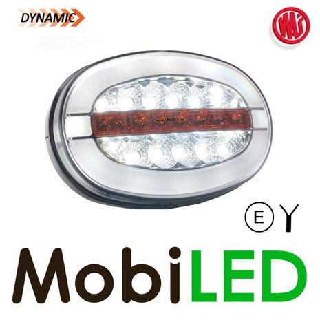 WAS Feu avant multifonctionnelle ovale avec clignotant et FD E-marque WAS Feu avant multifonctionnelle ovale avec clignotant et FD E-marque