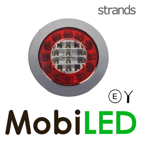 Strands Strands rear light 3 functions E-mark round universal Strands Strands rear light 3 functions E-mark round universal