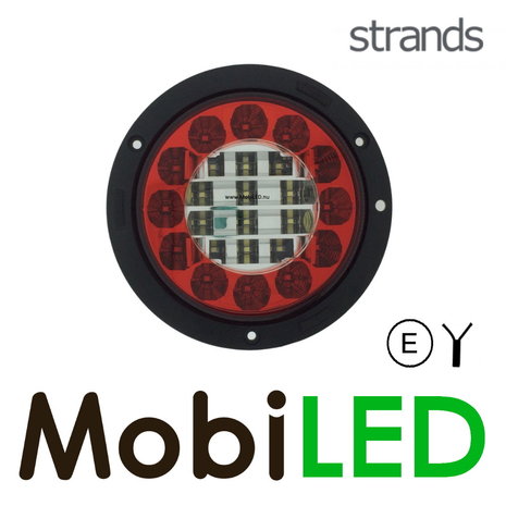 Strands Strands rear light 3 functions E-mark round universal Strands Strands rear light 3 functions E-mark round universal