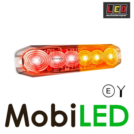 LED autolamps Feu arrière LED 12ARM 3 fonctions 12-24V E-mark rectangulaire