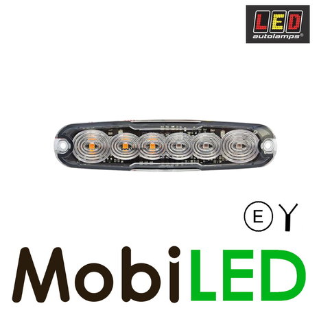 LED autolamps Feu arrière LED 12ARM 3 fonctions 12-24V E-mark rectangulaire