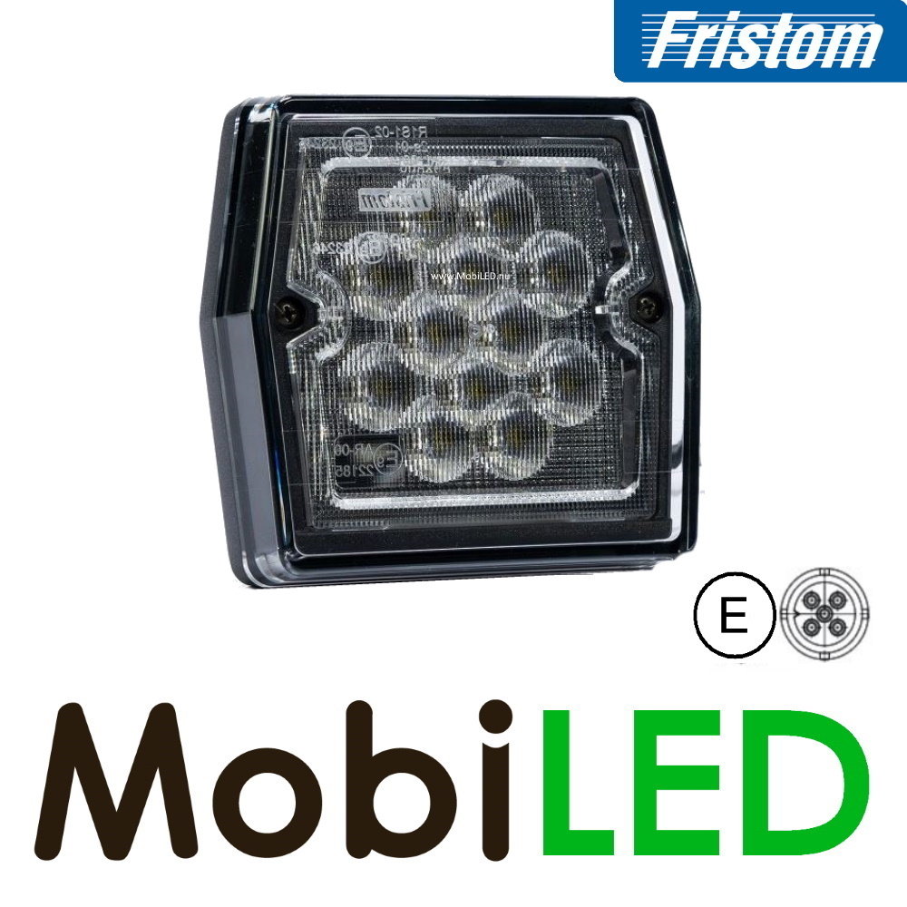 Fristom Fristom Feu de recul compact 12 volts FT-224 LED Baïonnette 5-broches E-marque Fristom Fristom Feu de recul compact 12 volts FT-224 LED Baïonnette 5-broches E-marque