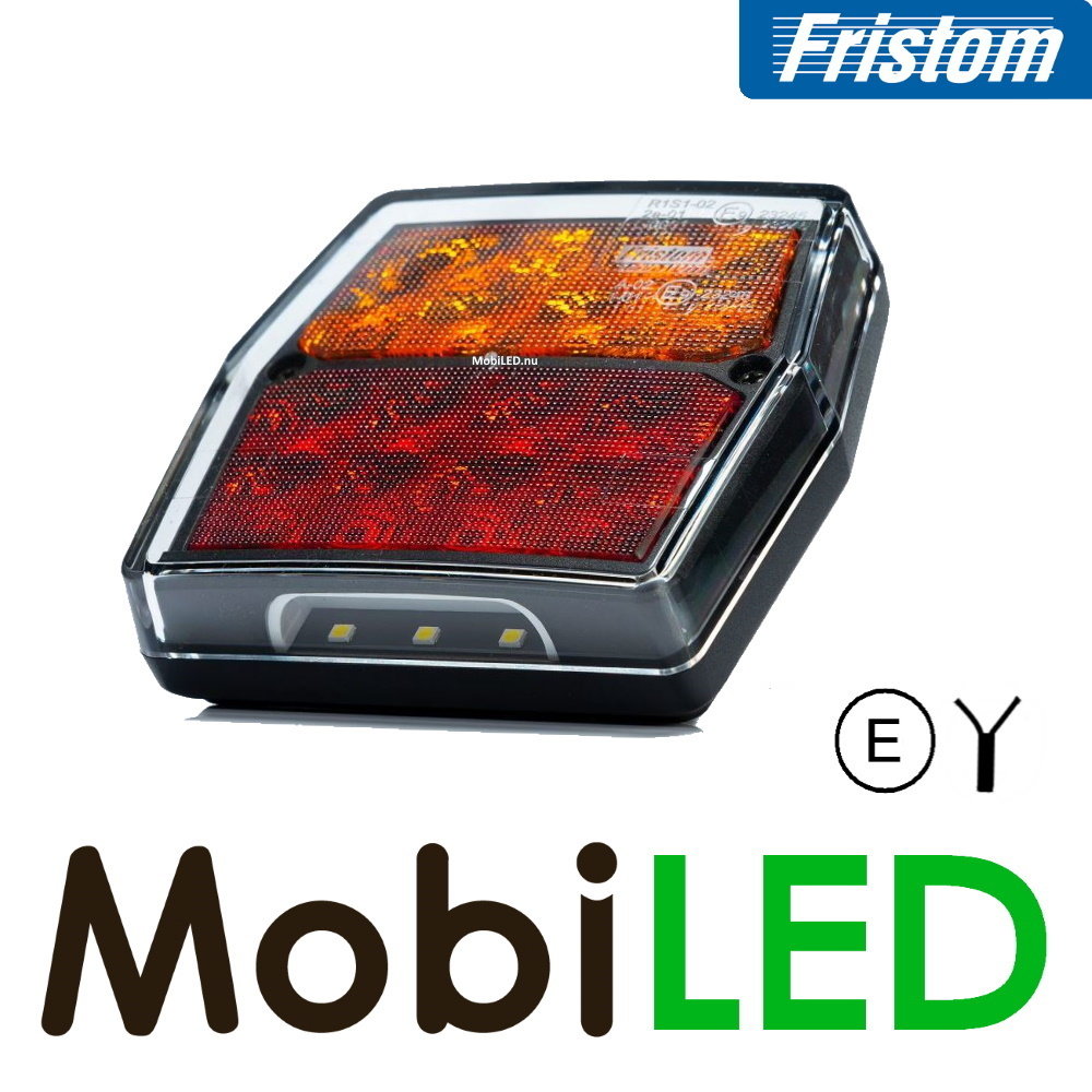 Fristom Feu arrière compact 12 volts 4 fonctions incl plaque, Fristom FT-222 T Câble