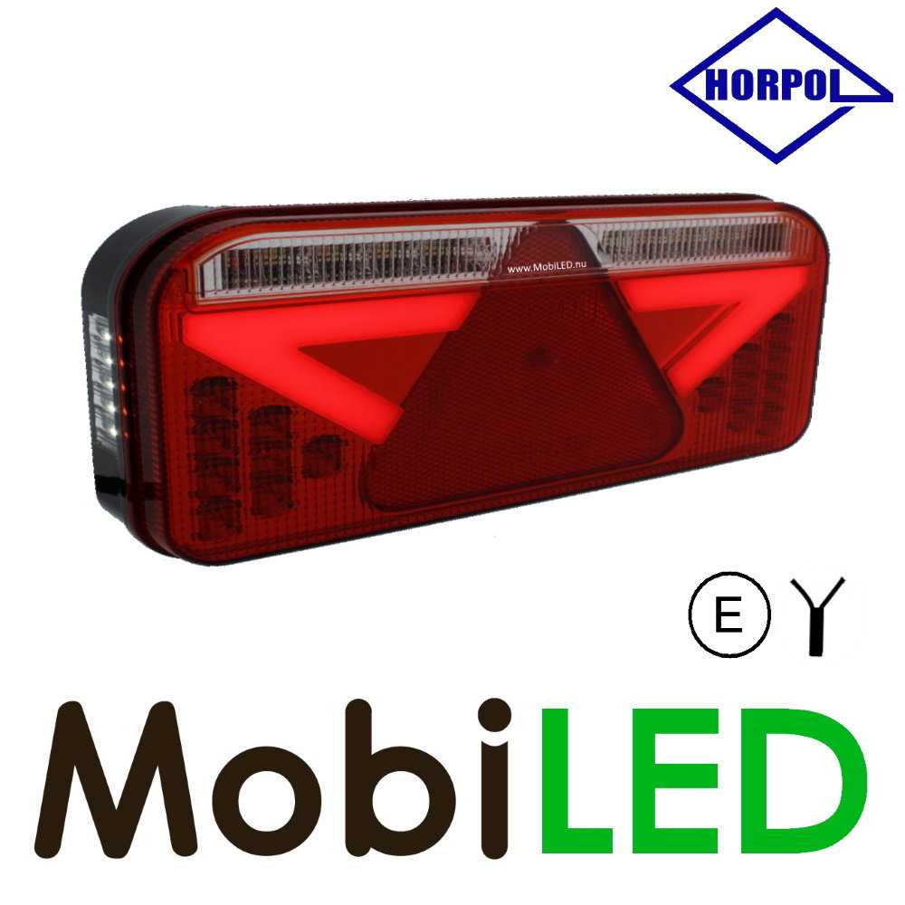 Rear light 5 functions reflector number plate lighting left