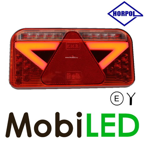 Rear light 5 functions reflector number plate lighting left