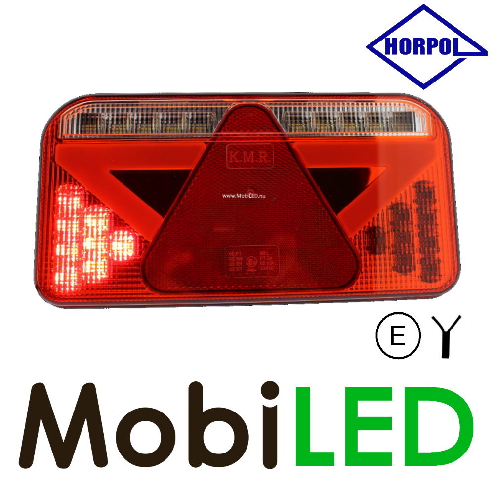 Rear light 5 functions reflector number plate lighting left
