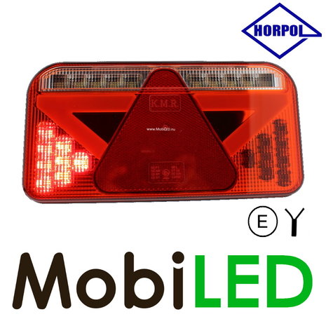 Rear light 5 functions reflector number plate lighting left