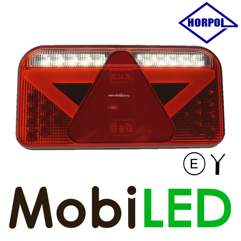 Rear light 5 functions reflector number plate lighting left