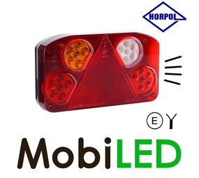 HORPOL Rear light left 5 functions + license plate light 2m cable HORPOL Rear light left 5 functions + license plate light 2m cable