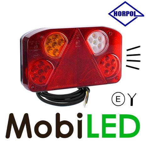 HORPOL Horpol Feu arrière modulaire gauche 6 fonctions 2m câble E-marque HORPOL Horpol Feu arrière modulaire gauche 6 fonctions 2m câble E-marque