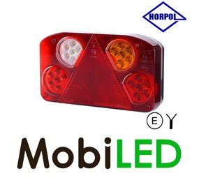 HORPOL Feu arrière modulaire droit 5 fonctions 2m câble HORPOL Feu arrière modulaire droit 5 fonctions 2m câble