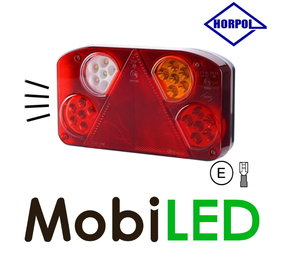 HORPOL Feu arrière modulaire droit 4 fonctions plaque d'immatriculation HORPOL Feu arrière modulaire droit 4 fonctions plaque d'immatriculation