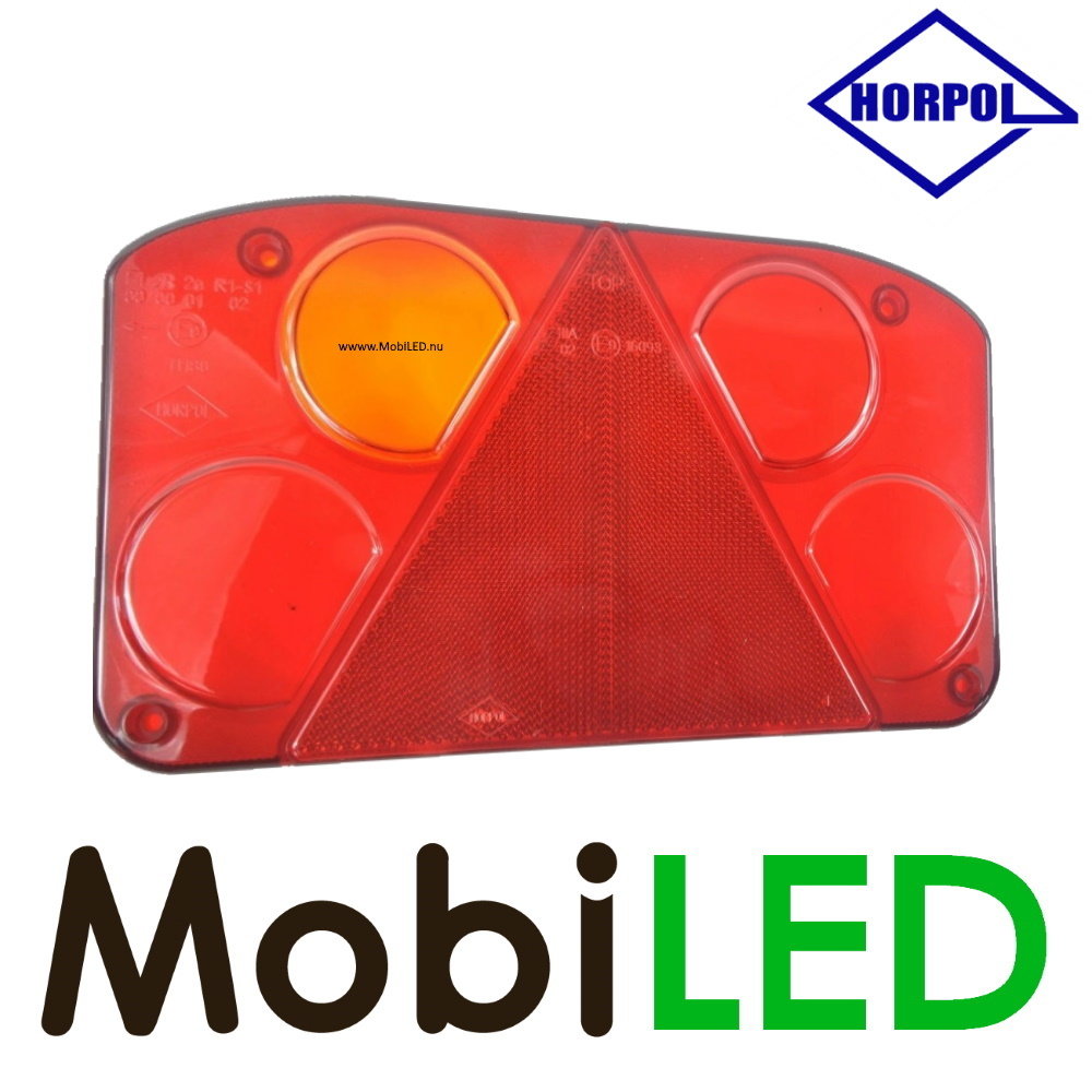 HORPOL Achterlicht vervangingslens links 4 functies KZT874 HORPOL Achterlicht vervangingslens links 4 functies KZT874