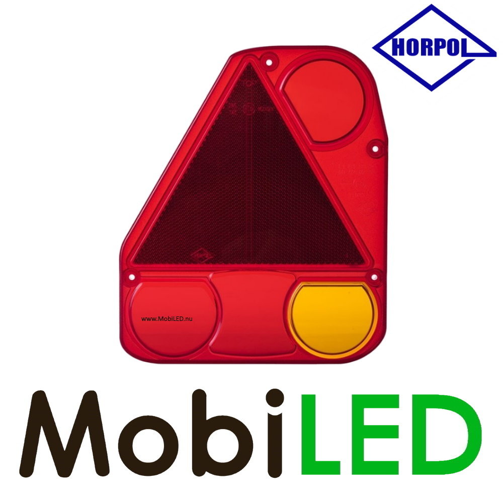 HORPOL Rear light replacement lens triangular left KZT798 HORPOL Rear light replacement lens triangular left KZT798