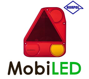 HORPOL Rear light replacement lens triangular left KZT798