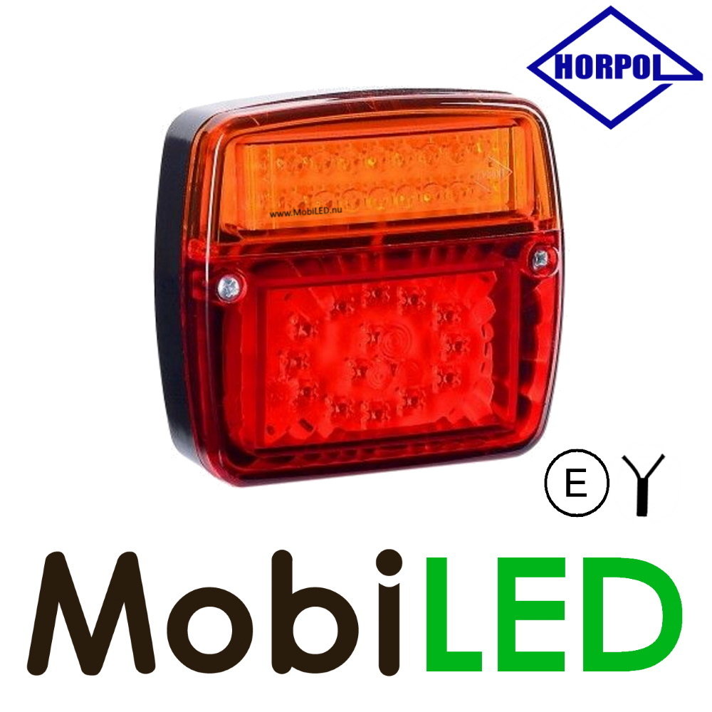 HORPOL Horpol square rear light 3 functions universal cable