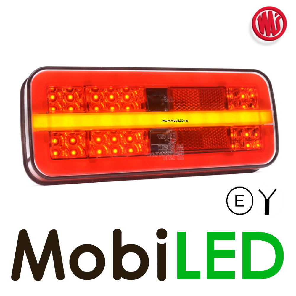 WAS WAS NEON look rear light E-mark 3 functions 12-24 volt WAS WAS NEON look rear light E-mark 3 functions 12-24 volt