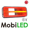 WAS WAS NEON look achterlicht 5 functies 12/24 volt E-keur WAS WAS NEON look achterlicht 5 functies 12/24 volt E-keur