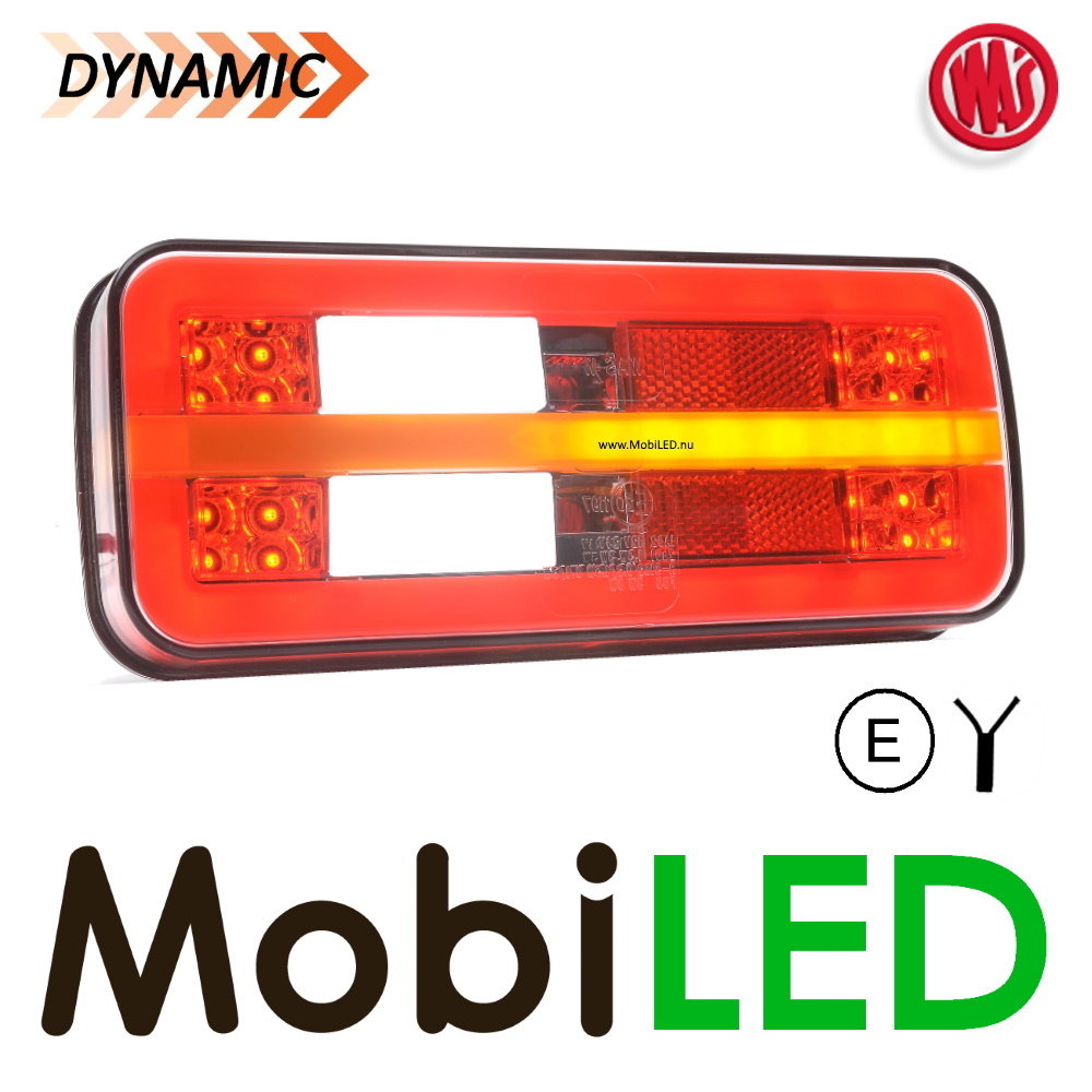 WAS WAS NEON look dynamic rear light E-mark 5 functions 12/24 volts