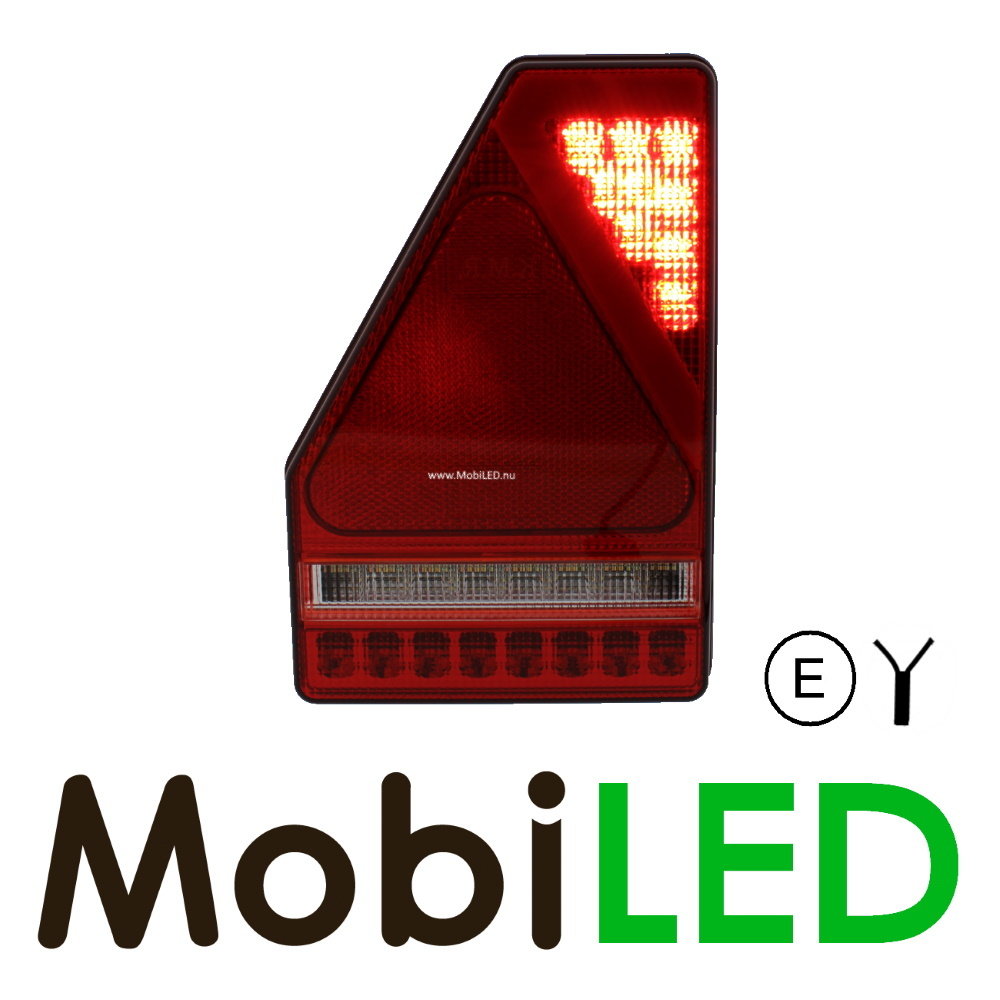 Rear light 5 functions with reflector triangle Left E-mark Rear light 5 functions with reflector triangle Left E-mark
