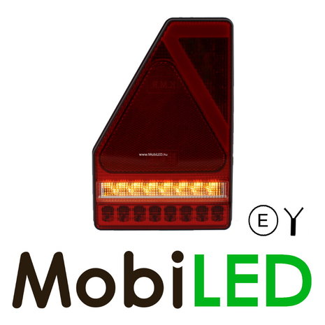 Rear light 5 functions with reflector triangle Left E-mark Rear light 5 functions with reflector triangle Left E-mark