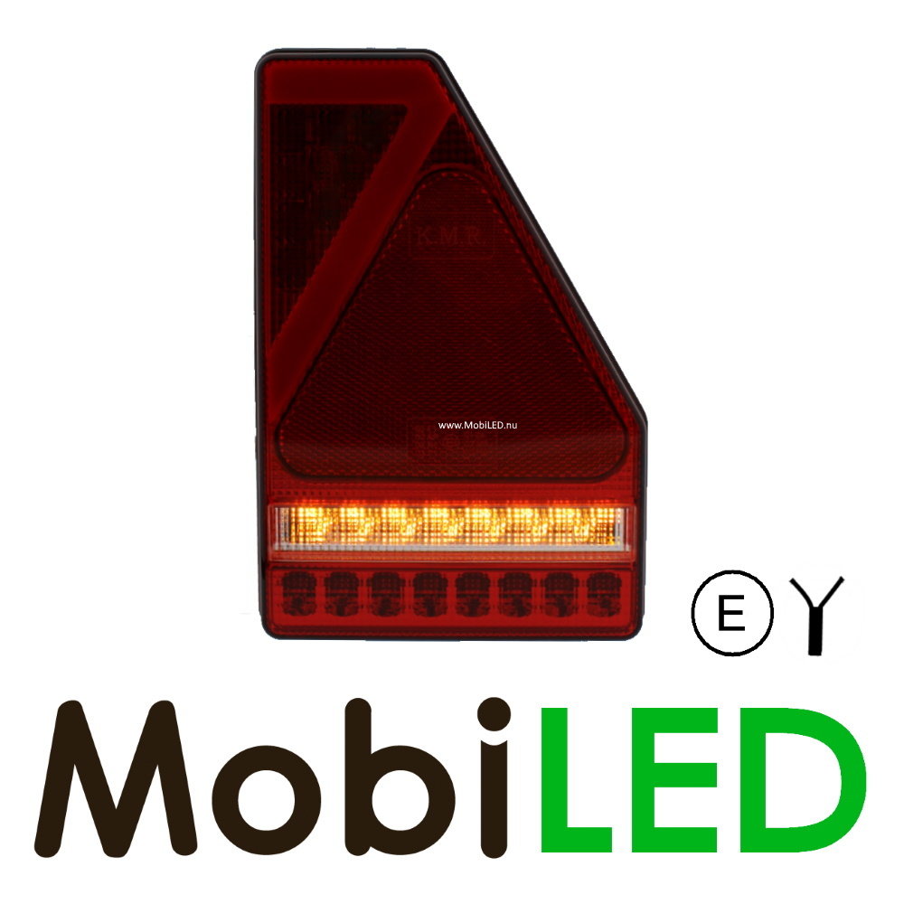 Rear light 5 functions with reflector triangle Right E-mark Rear light 5 functions with reflector triangle Right E-mark