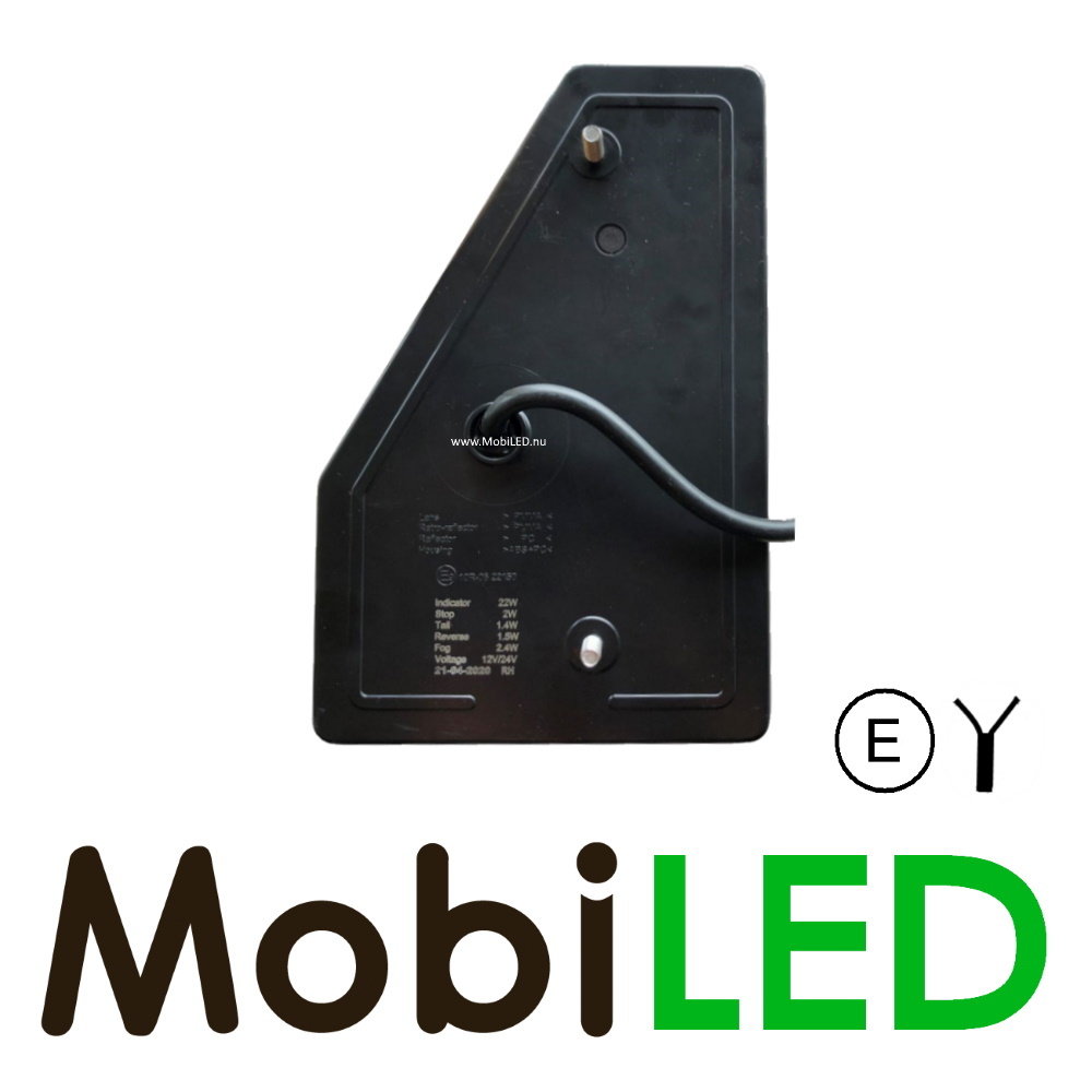 Feu arrière 5 fonctions avec réflecteur triangle Droit E-mark Feu arrière 5 fonctions avec réflecteur triangle Droit E-mark