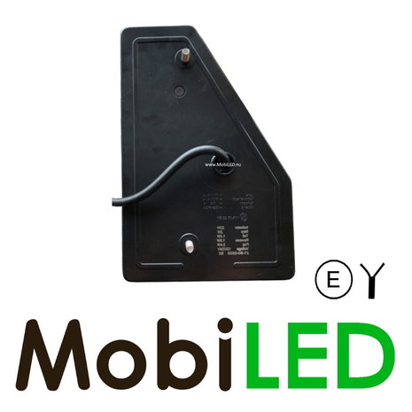 Rear light 5 functions with reflector triangle Left E-mark Rear light 5 functions with reflector triangle Left E-mark