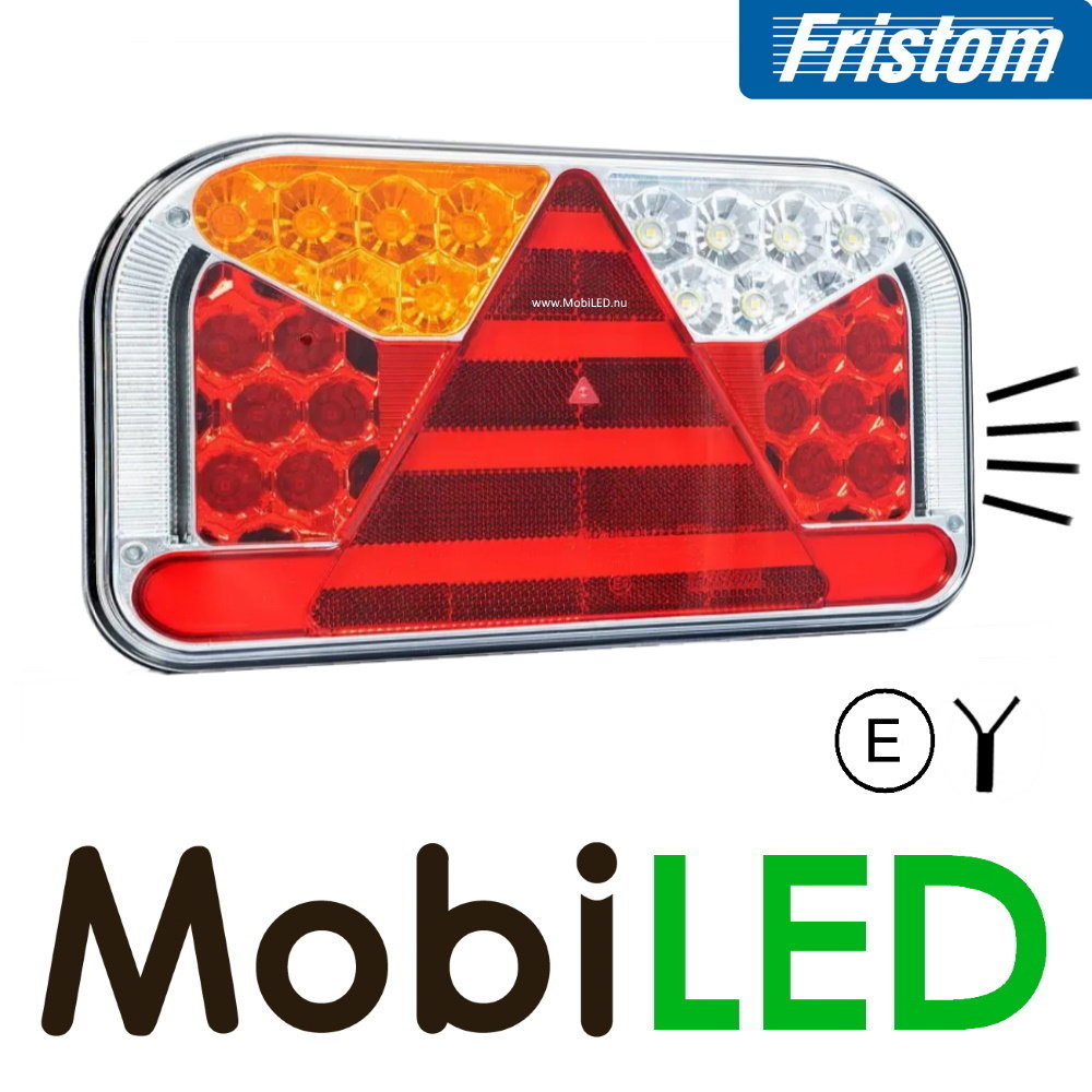 Fristom Rear light 4 functions (fog) license plate left cable