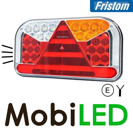 Fristom Fristom Rear light 4 functions (reverse) + license plate right cable E-mark