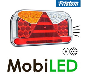 Fristom FT-170 Achterlicht 5 functies links kenteken zijkant AMP Fristom FT-170 Achterlicht 5 functies links kenteken zijkant AMP