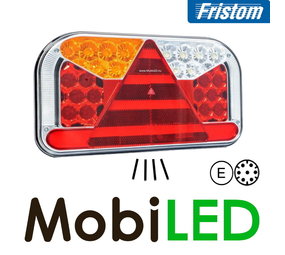 Fristom FT-170 Achterlicht 5 functies links kenteken onder AMP Fristom FT-170 Achterlicht 5 functies links kenteken onder AMP