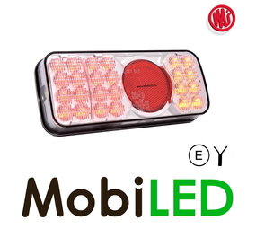 WAS Rear light 3 functions white lens WAS Rear light 3 functions white lens