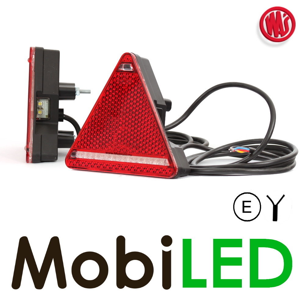 WAS Triangular rear light left license plate light WAS Triangular rear light left license plate light