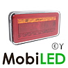 Rear light 3 functions universal with reflector E-mark Rear light 3 functions universal with reflector E-mark