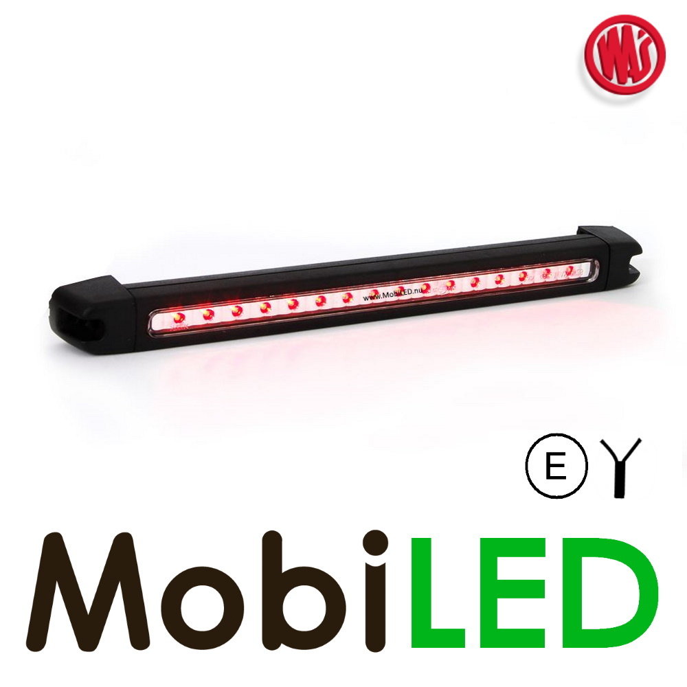 WAS Verstelbaar Lang Remlicht met rode leds 12 volt
