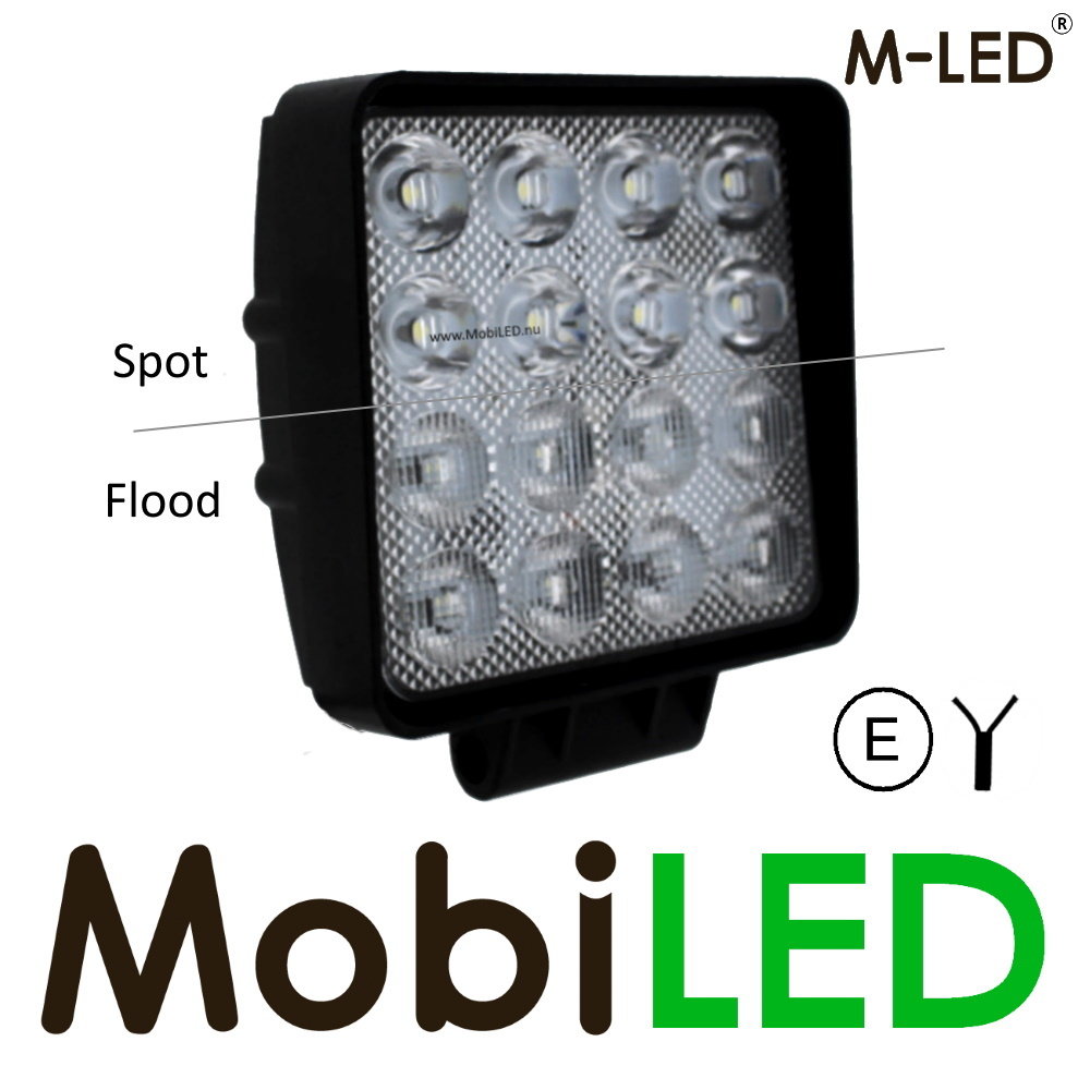 M-LED M-LED Combined worklight 48W Aluminum 2m cable E-mark