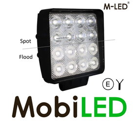 M-LED M-LED Gecombineerde werklamp 48W Aluminium (CISPR 25 Class 5) M-LED M-LED Gecombineerde werklamp 48W Aluminium (CISPR 25 Class 5)