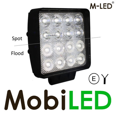 M-LED M-LED Combined work lamp 48W Aluminum 2m cable E-mark