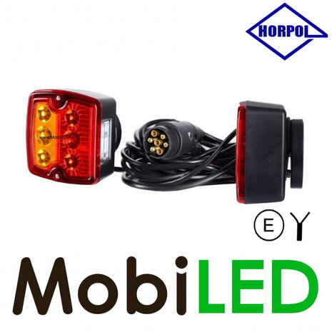 HORPOL Horpol trailer lighting set with magnet 12-24 volts 9m cable 7 pole