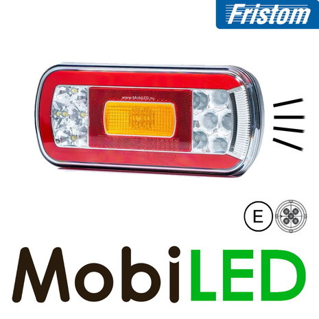 Fristom Neon rear light 4 functions (fog) bayonet with license plate light