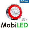Fristom Fristom Neon look rond achterlicht en achteruitrijlicht kabel E-keur