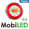Fristom Fristom Neon look Rond achterlicht 3 functies kabel E-keur Fristom Fristom Neon look Rond achterlicht 3 functies kabel E-keur