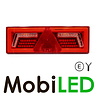 Feu arrière NEON look rectangle E-marque 5 fonctions avec réflecteur gauche