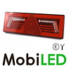 NEON look achterlicht rechthoek E-keur 5 functies met reflector rechts NEON look achterlicht rechthoek E-keur 5 functies met reflector rechts