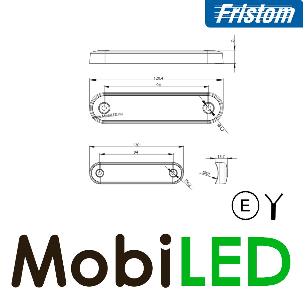 Fristom Fristom side marking white  long