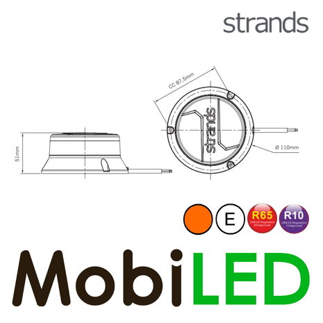 Strands Strands Cruise Light balise rotative/lampe flash clair petit E-mark