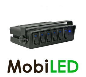 Panneau de commutation 6 interrupteurs Bleu Panneau de commutation 6 interrupteurs Bleu