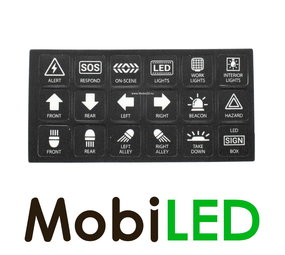 Autocollants pour panneau de commande 4 boutons Autocollants pour panneau de commande 4 boutons