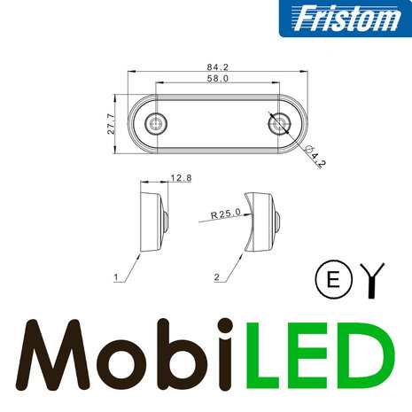 Fristom Fristom side marking amber dark look Fristom Fristom side marking amber dark look